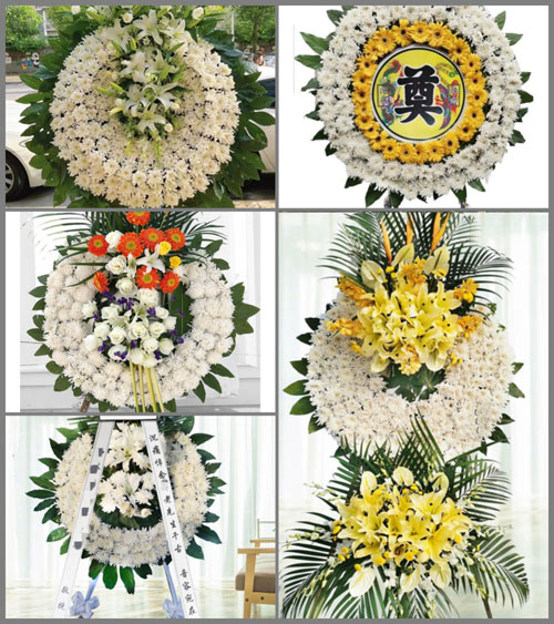 浙江省宁波鄞州区塘溪镇育碶村花圈速递